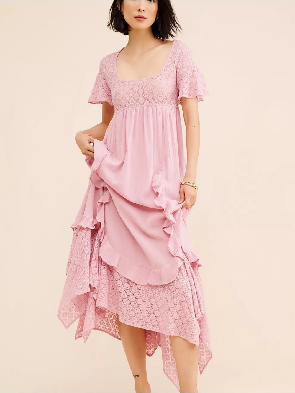 NWT Free People Free-est Bring The Romance Midi Dress